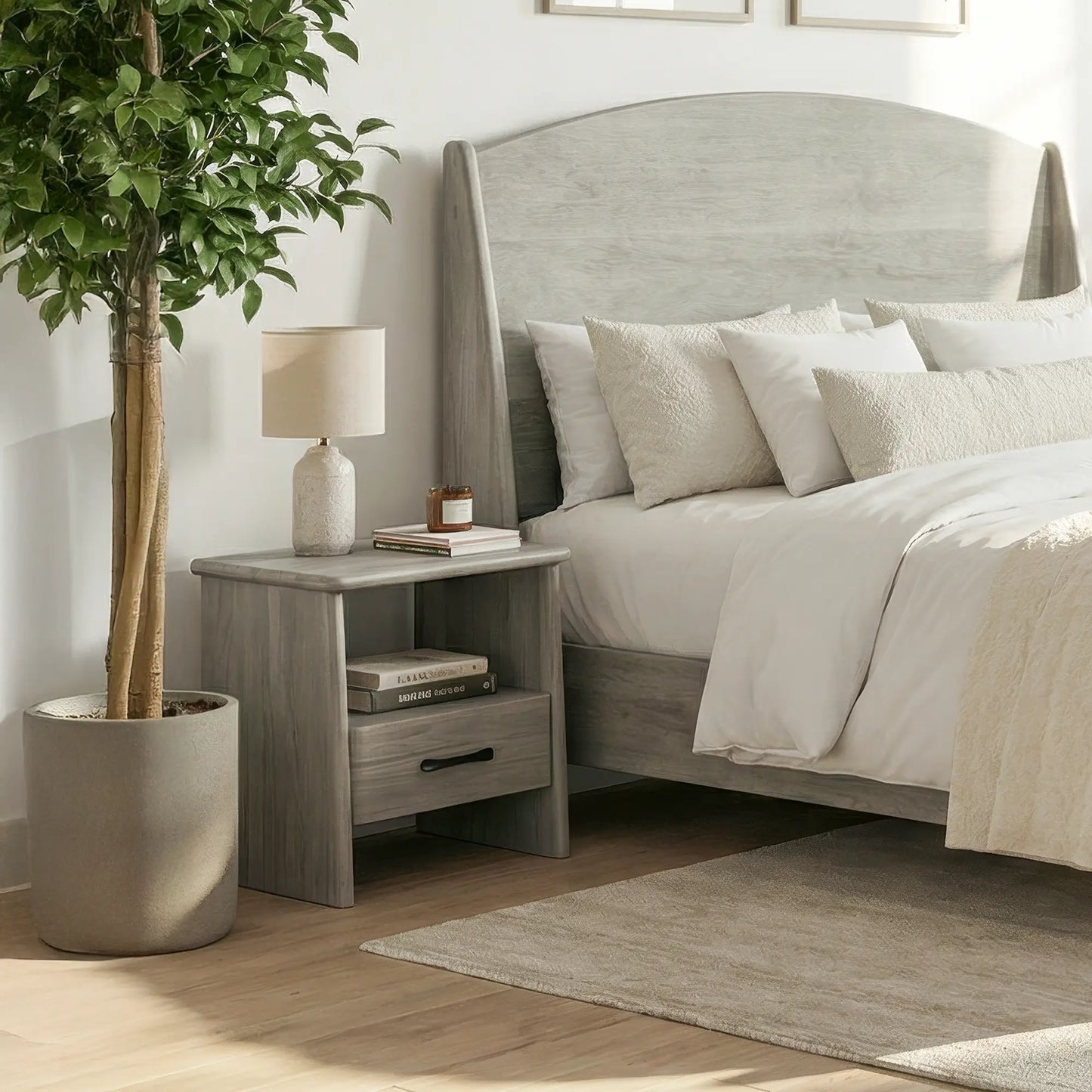 Paola Solid Wood Nightstand
