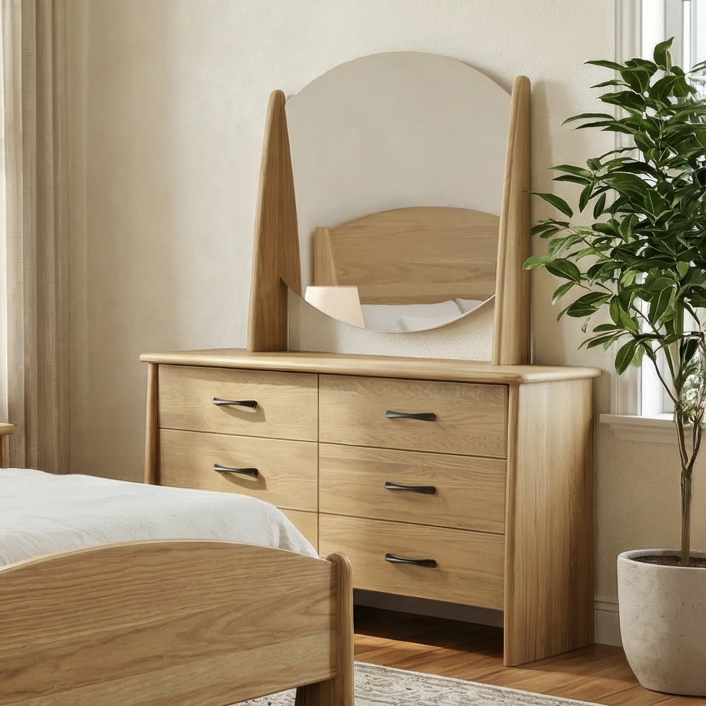 Paola Solid Wood Wide Dresser