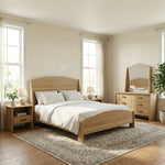 Paola Curved Solid Wood Bed Frame