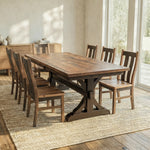 Pathway Reclaimed Wood Dining Table, Long Plank