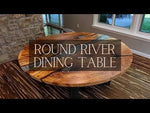 Custom Spalted Maple Round River Dining Table