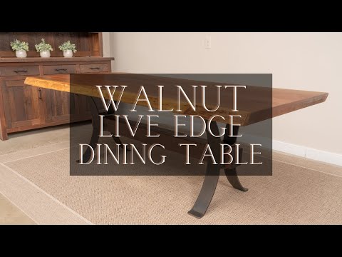 Live Edge Walnut Dining Table | Rustic Red Door