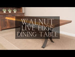 90" Live Edge Walnut Dining Table