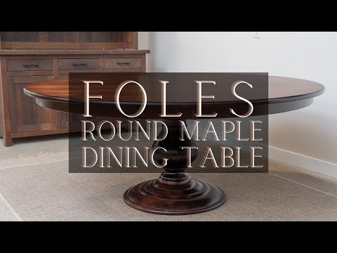 Foles Round Maple Dining Table Video