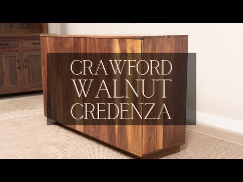 Walnut Wood Credenza Buffet