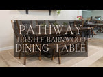 72" Pathway Expandable Barnwood Dining Table