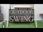Outdoor Woodgrain Dixie Swing