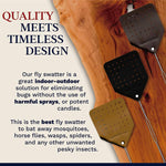 Quality Leather Fly Swatter, 3 Colors