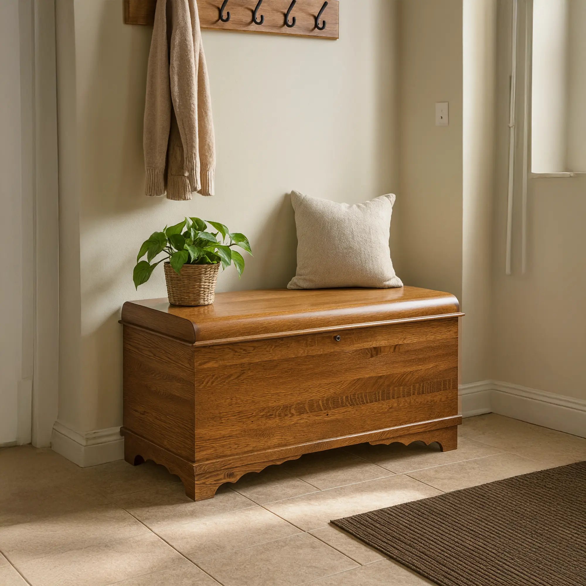 Rustic Red Door Co. Waterfall Cedar Hope Chest - Thumbnail 5