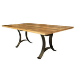 Boone Reclaimed Wood and Steel Dining Table