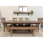 72" Pathway Expandable Barnwood Dining Table