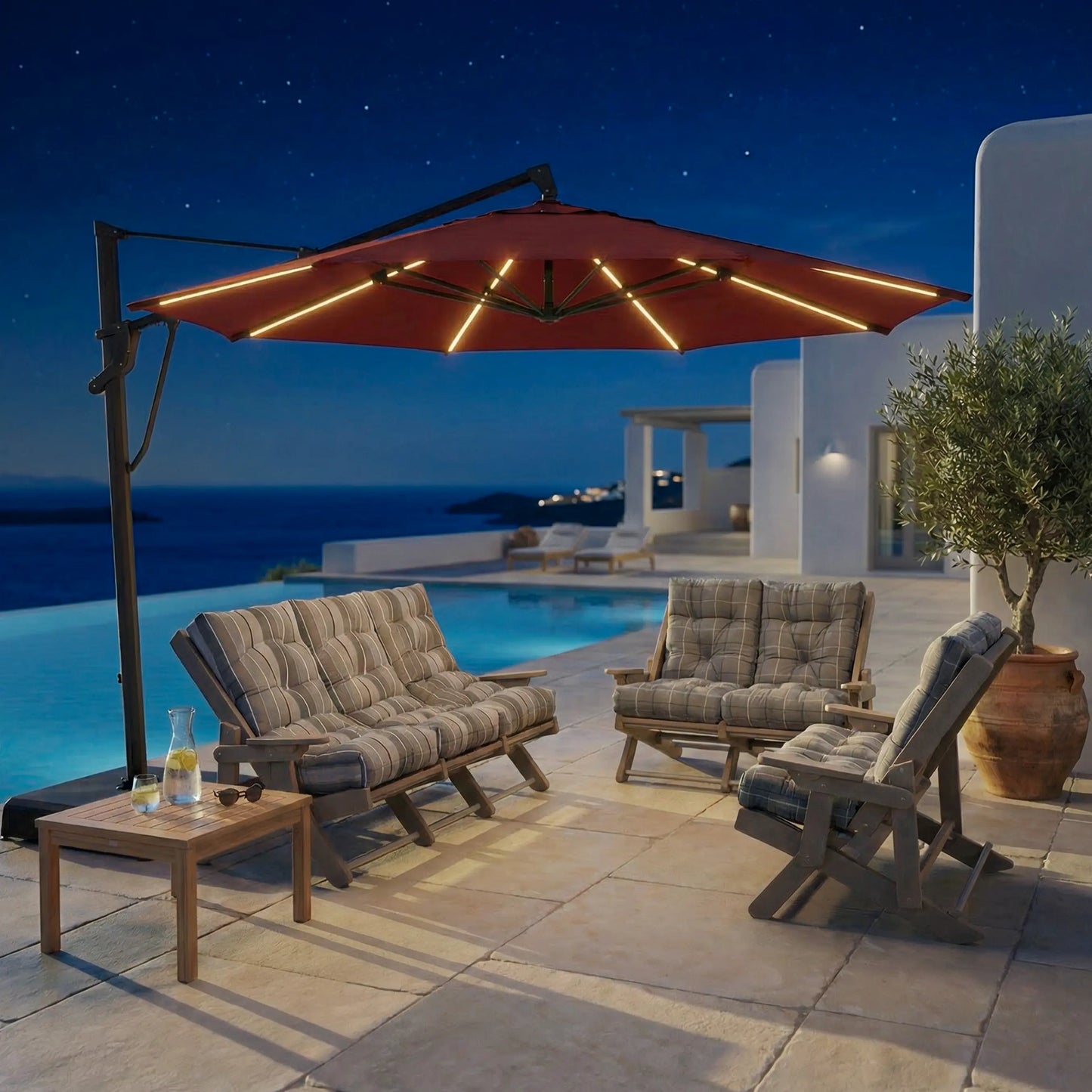 Outdoor Cantilever Umbrella