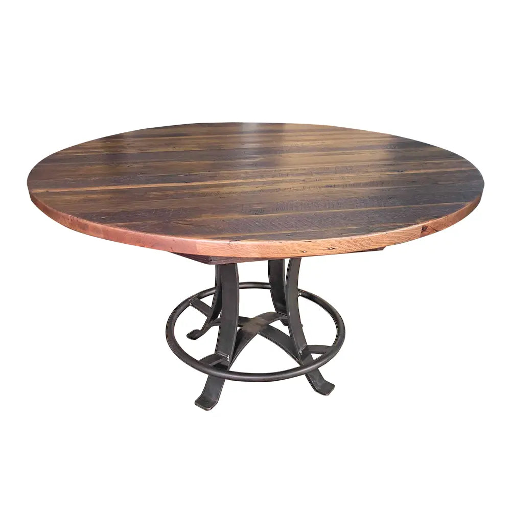 Sierra Round Barnwood Counter Height Dining Table