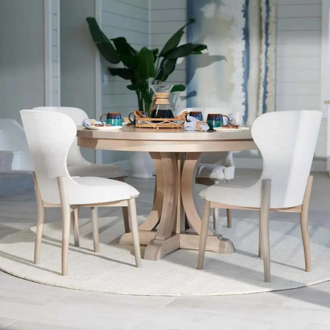 Round Maple Dining Table