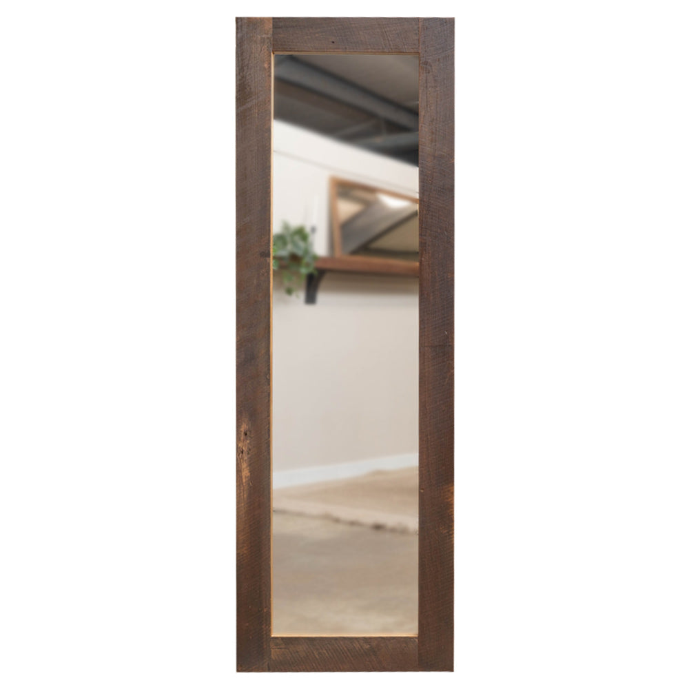 rustic barnwood floor length mirror