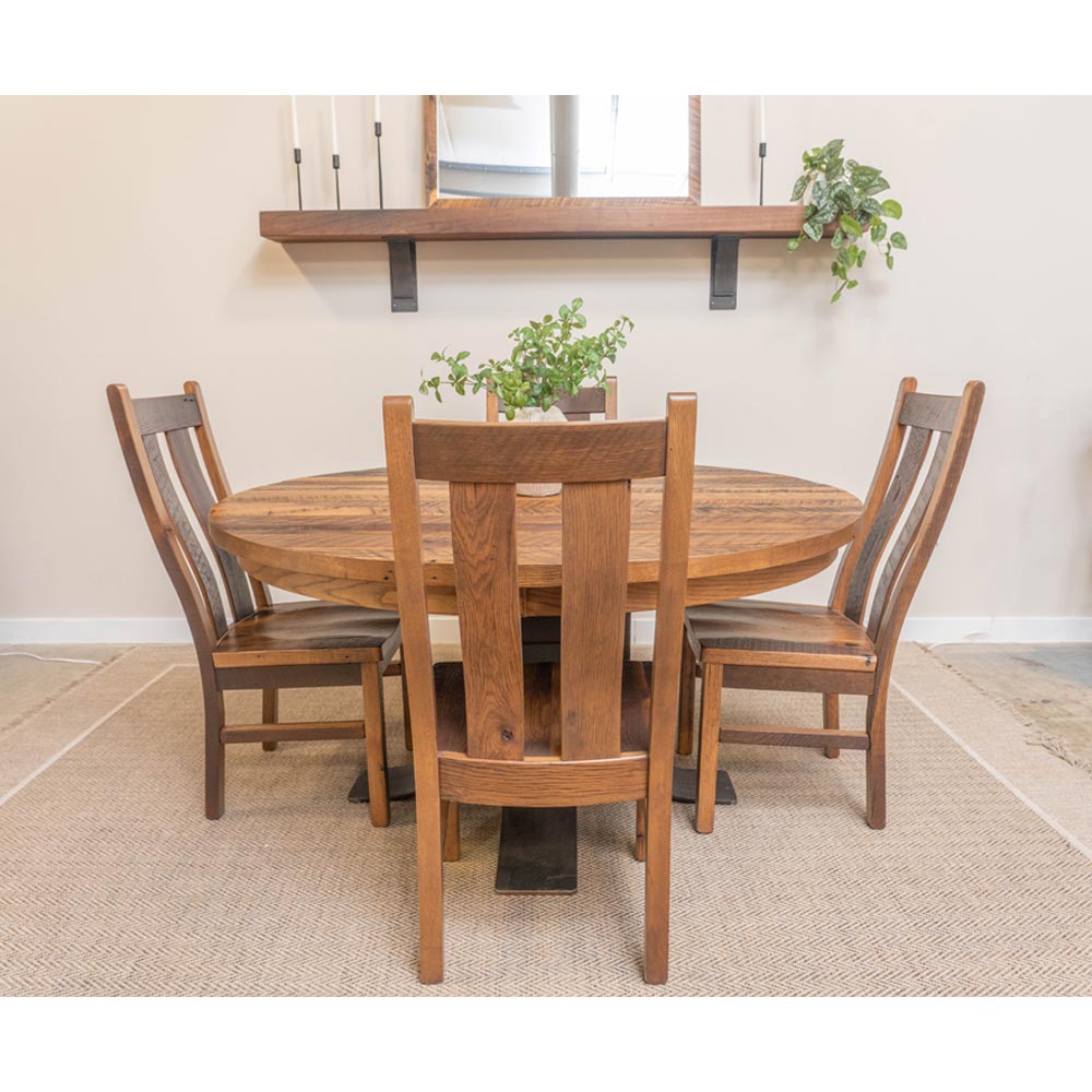 Red oak dining discount chairs