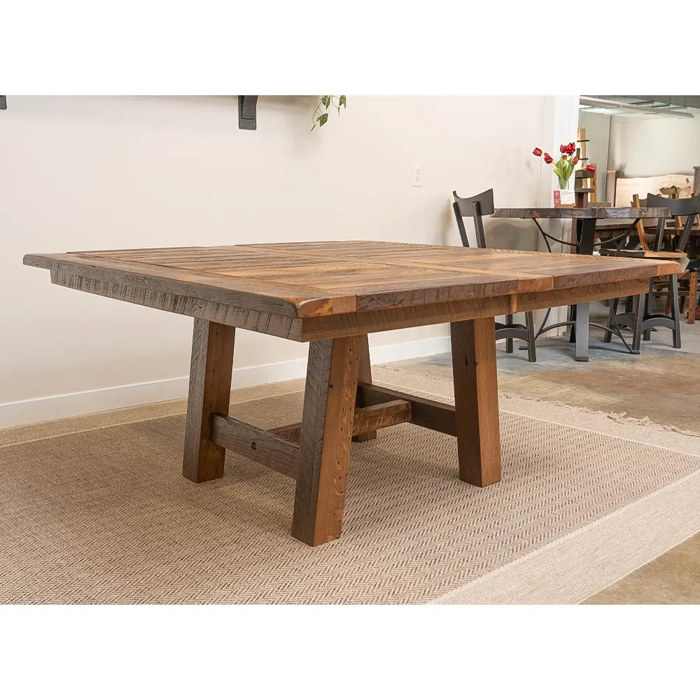 Square Barnwood Dining Table | Farmhouse | Rustic Red Door
