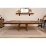 Thornwood Square Extendable Dining Table, Barnwood, 4 LEaves