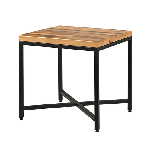 Shelton Rustic Industrial End Table