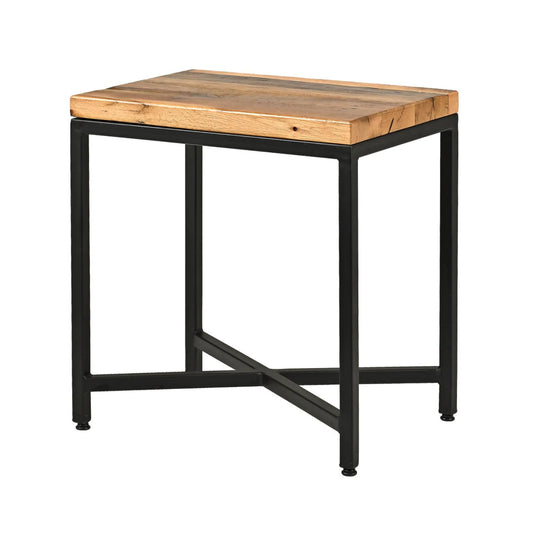 Shelton Rustic Industrial Side Table