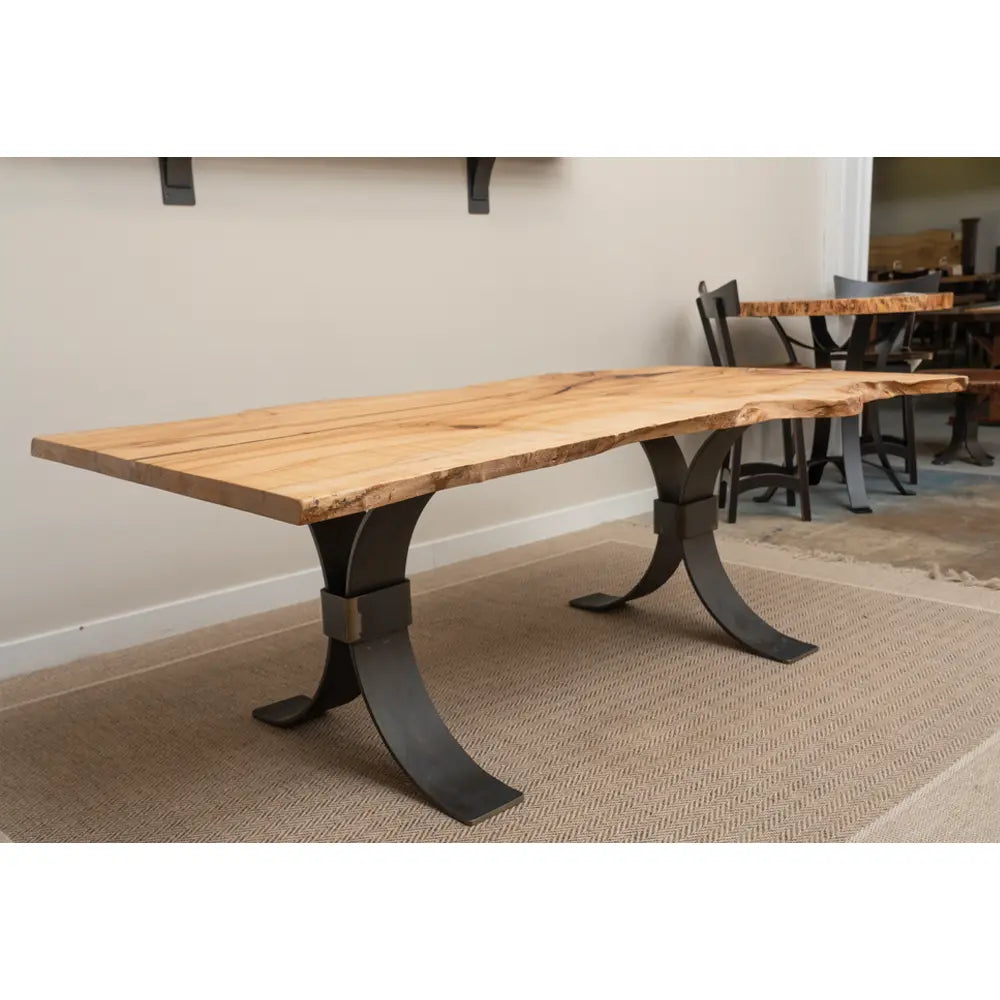 85" Live Edge Maple Dining Table