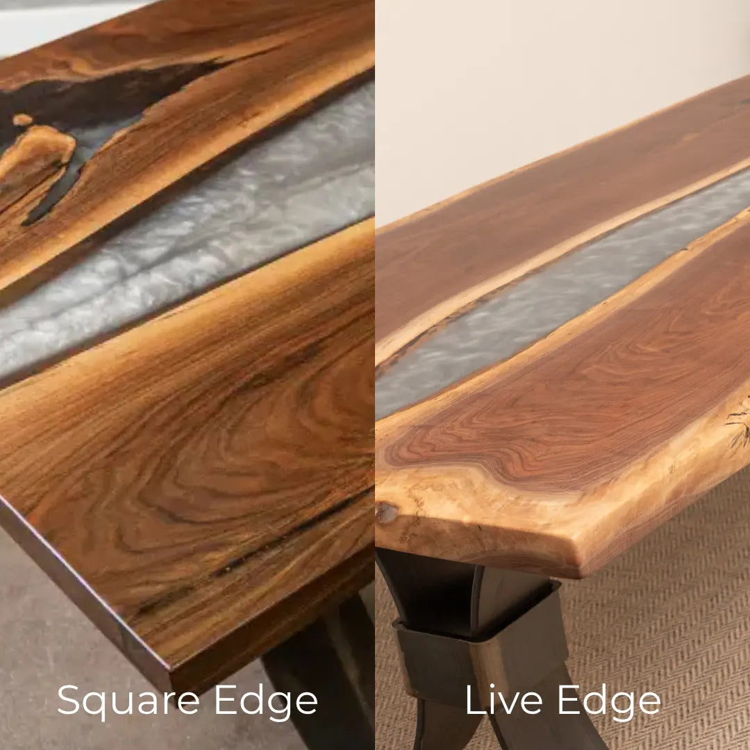 Custom Walnut River Dining Table