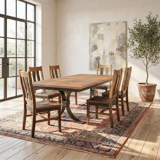Tabernash Reclaimed Barn Wood Dining Table - Short Plank