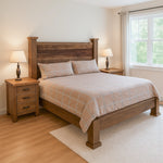 Toryn Reclaimed Barn Wood Panel Bed Frame