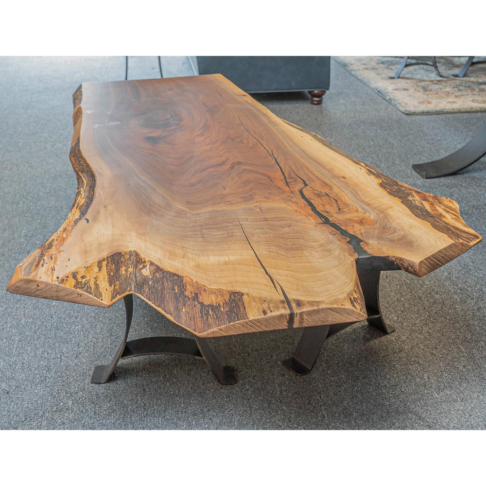 Custom Live Edge Waterfall Coffee Table