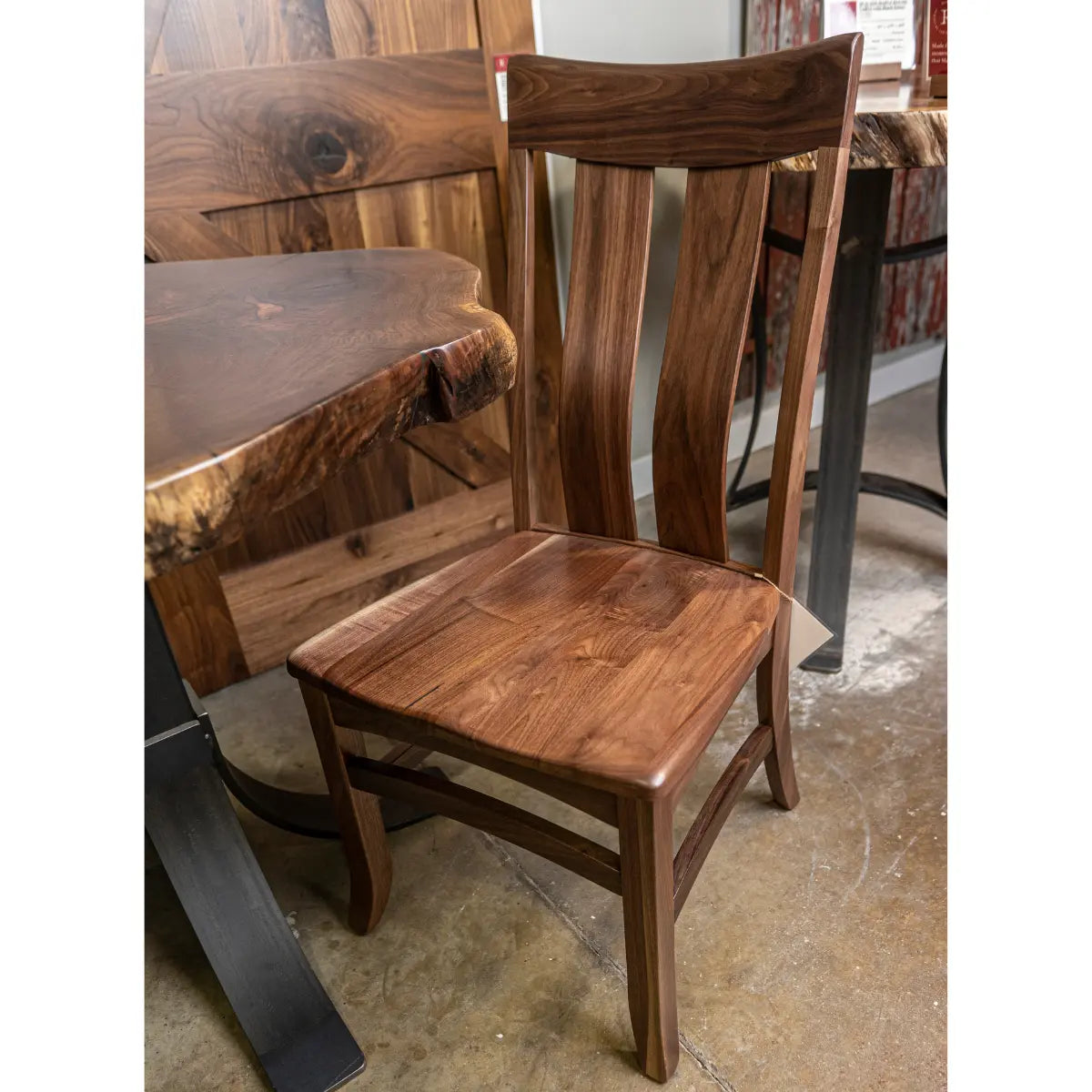 walnut dining room chairs