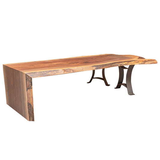 Custom Made to Order Live Edge Waterfall Coffee Table