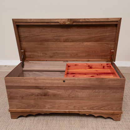 Waterfall Walnut Cedar Hope Chest