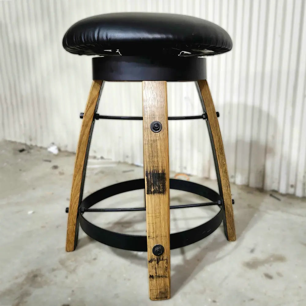 Whiskey Barrel Bar Stool