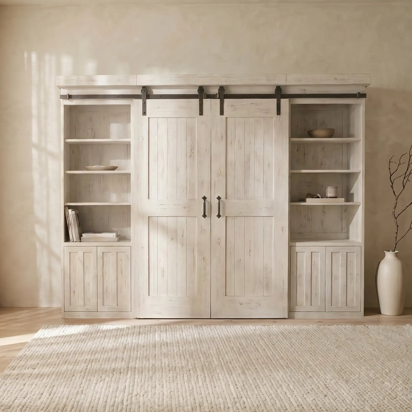 Willow Barndoor Bookcase Bed