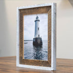 11x14 White and Barnwood Picture Frame