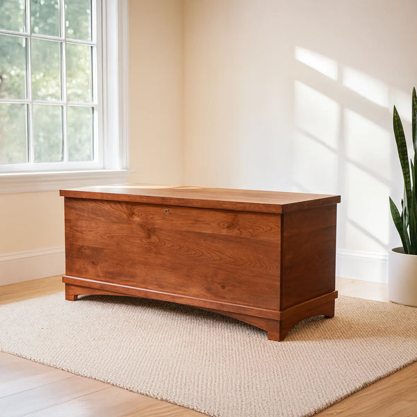 Whitley Rustic Cherry Hope Chest | Storage | Rustic Red Door