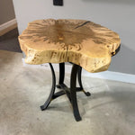 Live Edge Wormy Maple End Table