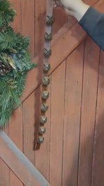 Brown Leather Strap Rustic Bells
