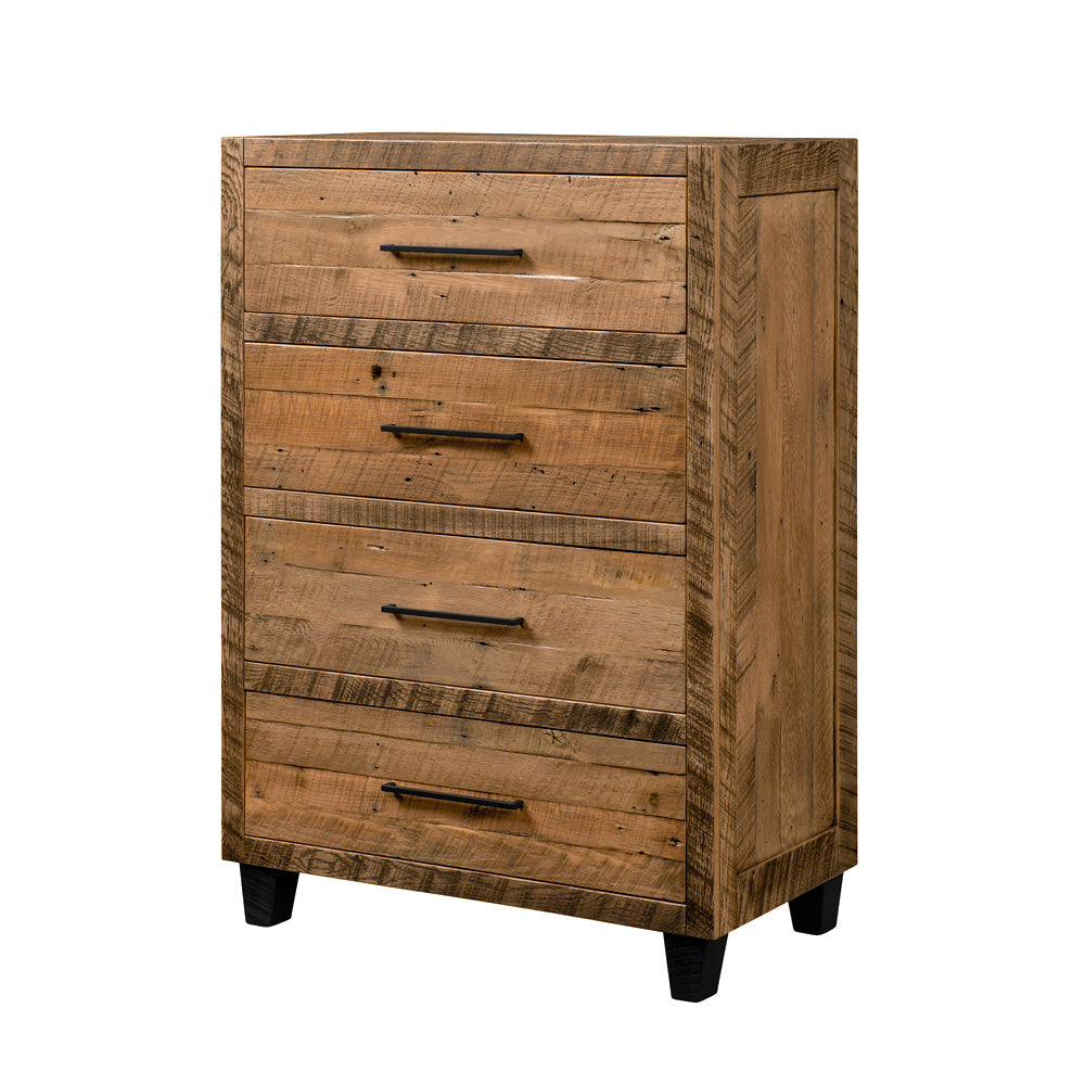 Modern Rustic Reclaimed Wood Dresser, Natural Stain