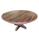 Solid Barnwood Top Round Dining Table