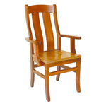 Afton Wood Dining Chair with Arms