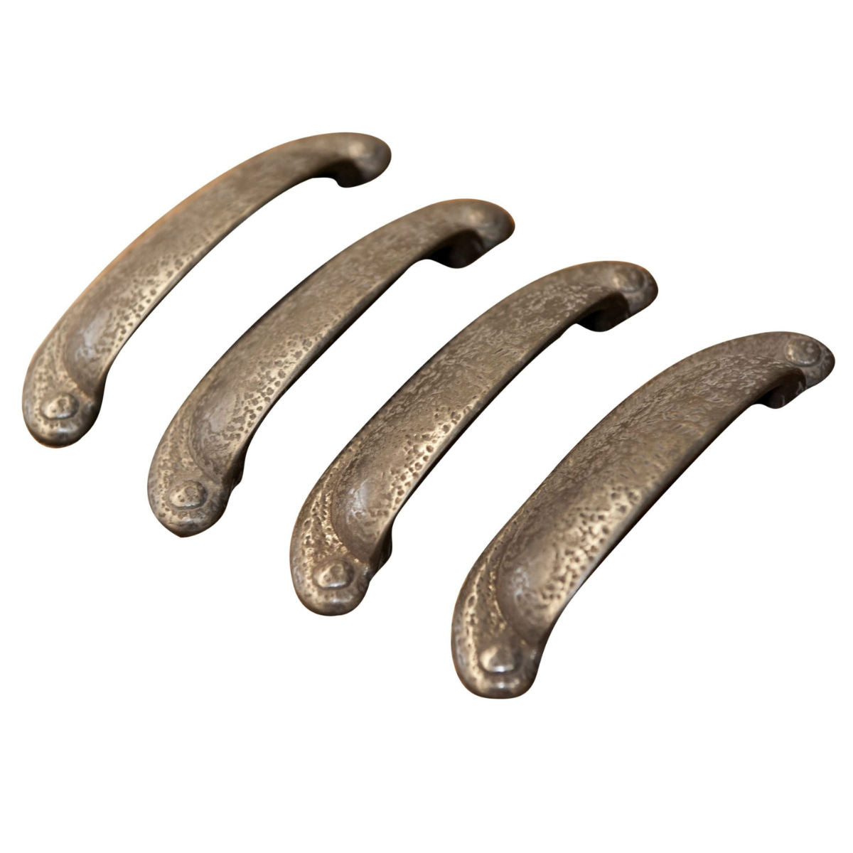 Refined Rustic Cabinet Pull, Set of 4, Black Iron - Rustic Red Door Co.