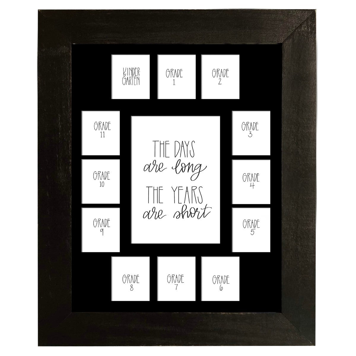 11x14 School hotsell Picture Frame, Black 15 Opening Mat, Class of 2024