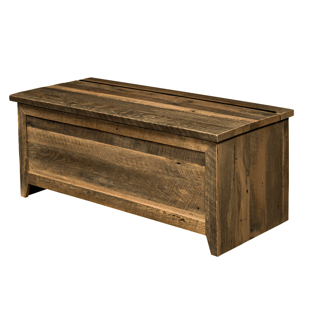 Rustic wooden 2025 blanket box