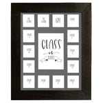 Black Wood Frame and Gray Mat School Pictures