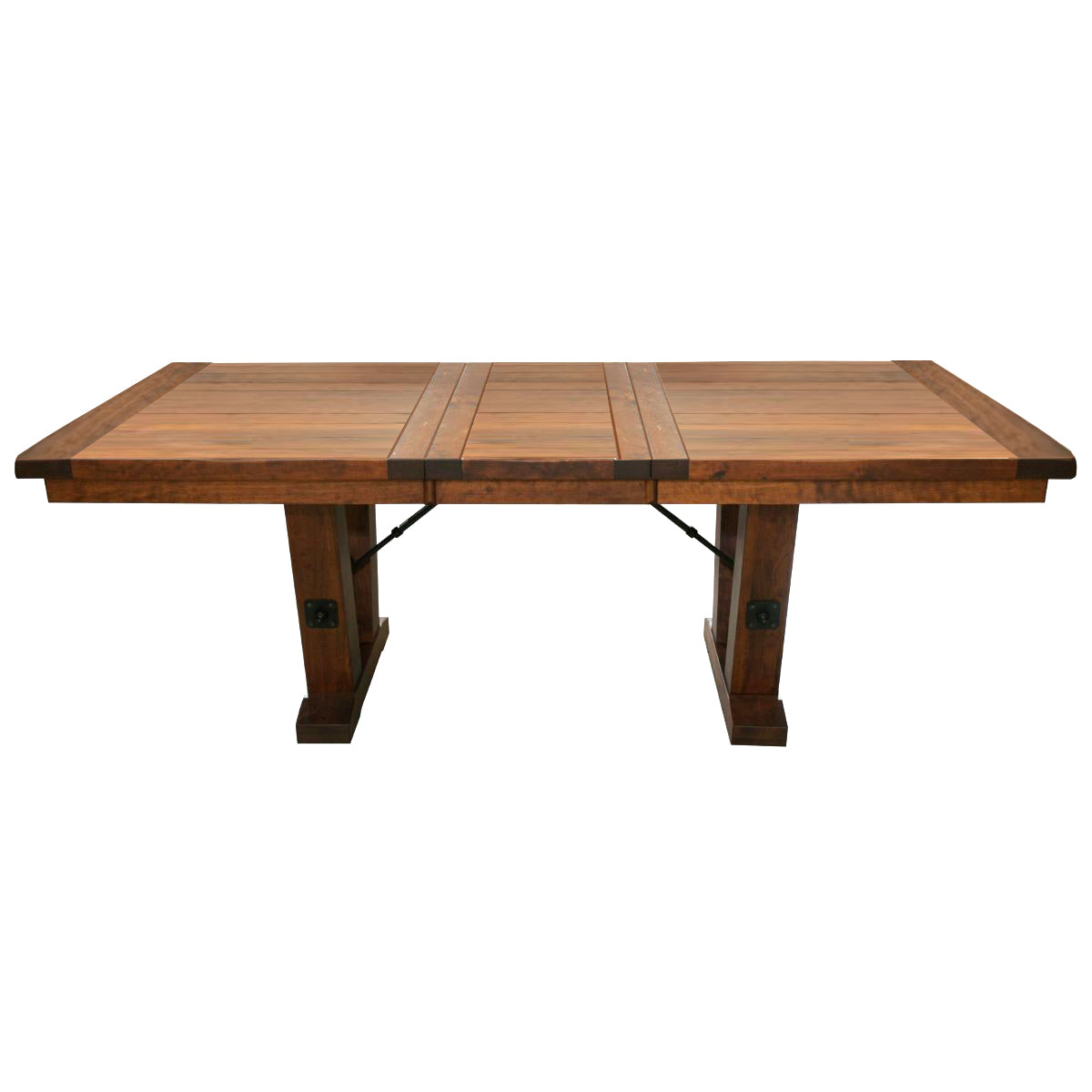 extendable rustic dining table cherry wood