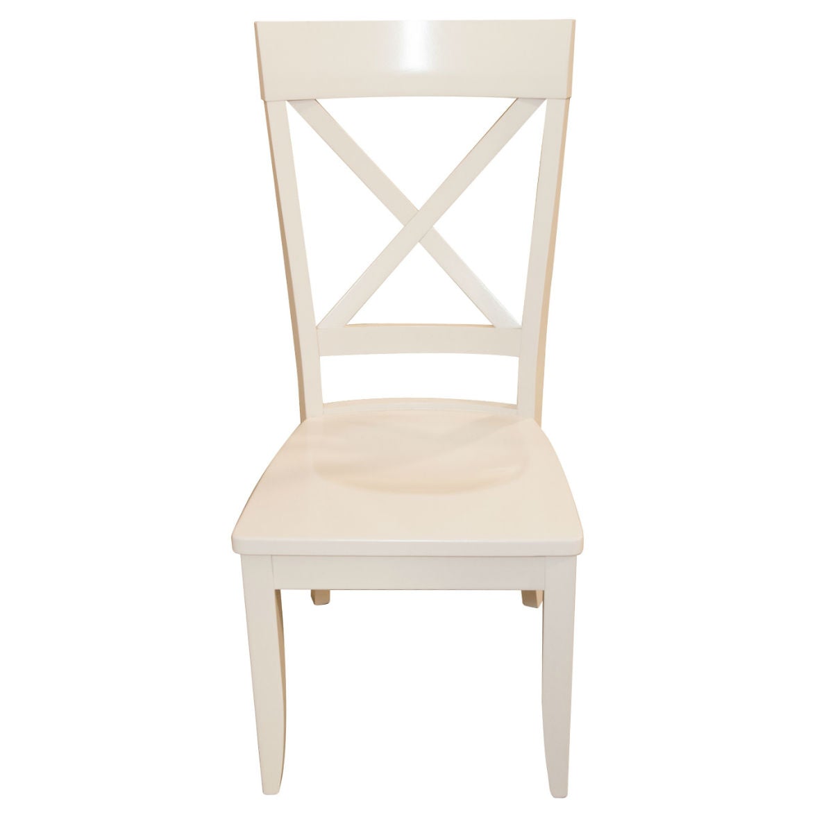 Farmhouse Style white cross back chair Dining