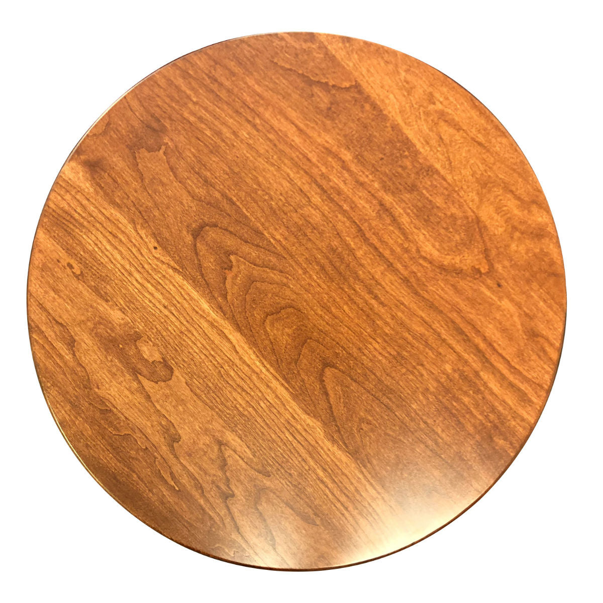 Wooden Round Lazy Susan, Cherry Wood, Washington Cherry Stain - Rustic Red Door Co.