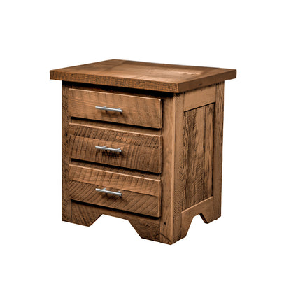 Lander Rustic Farmhouse Nightstand, Natural Stain