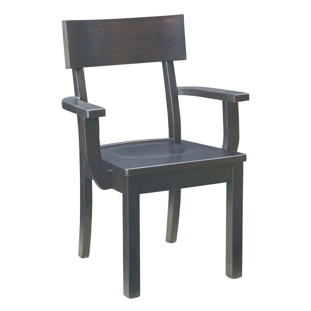 Milton Mid-Century Dining Chair, Black